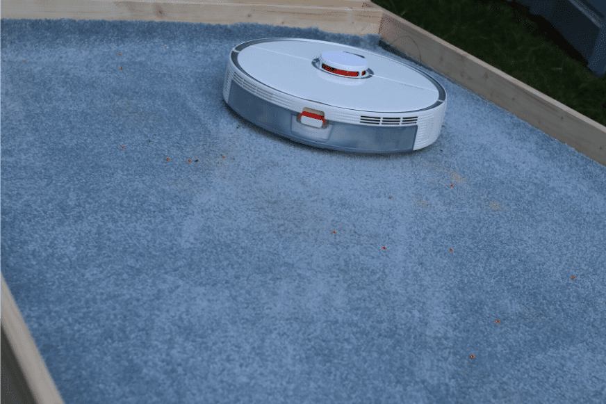 Résultat sable moquette poils longs Roborock S5 Max